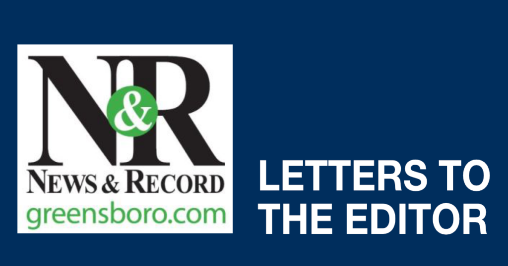 Greensboro News & Record - Letter To The Editor