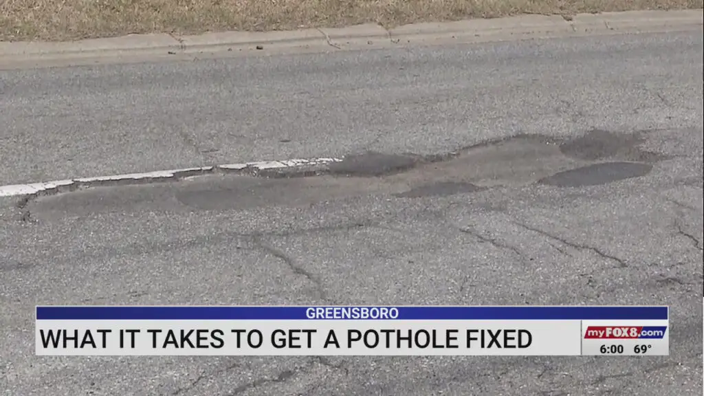 What is takes to get a pothole Fixed in Greensboro NC