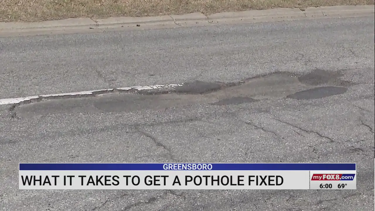 What is takes to get a pothole Fixed in Greensboro NC
