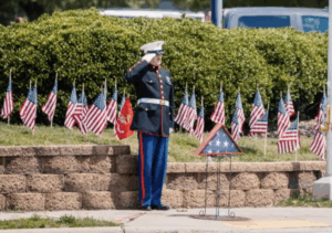 Marine veteran Skip Nix has stood at attention every Memorial Day for 10 years to honor the fallen. This year, he'll stand alone—his nephew, Police Sergeant Dale Nix, who always watched his back, was killed in the line of duty
